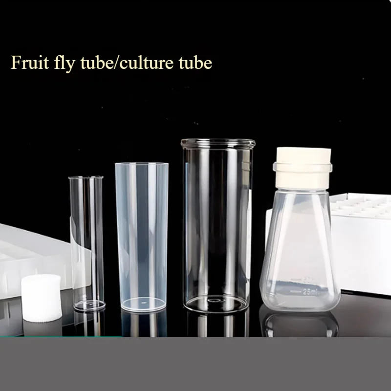 

Benzene pp glass fruit fly tube 24*95 30*100 50*120 culture tube sample tube sponge stopper fruit fly bottle square bottle