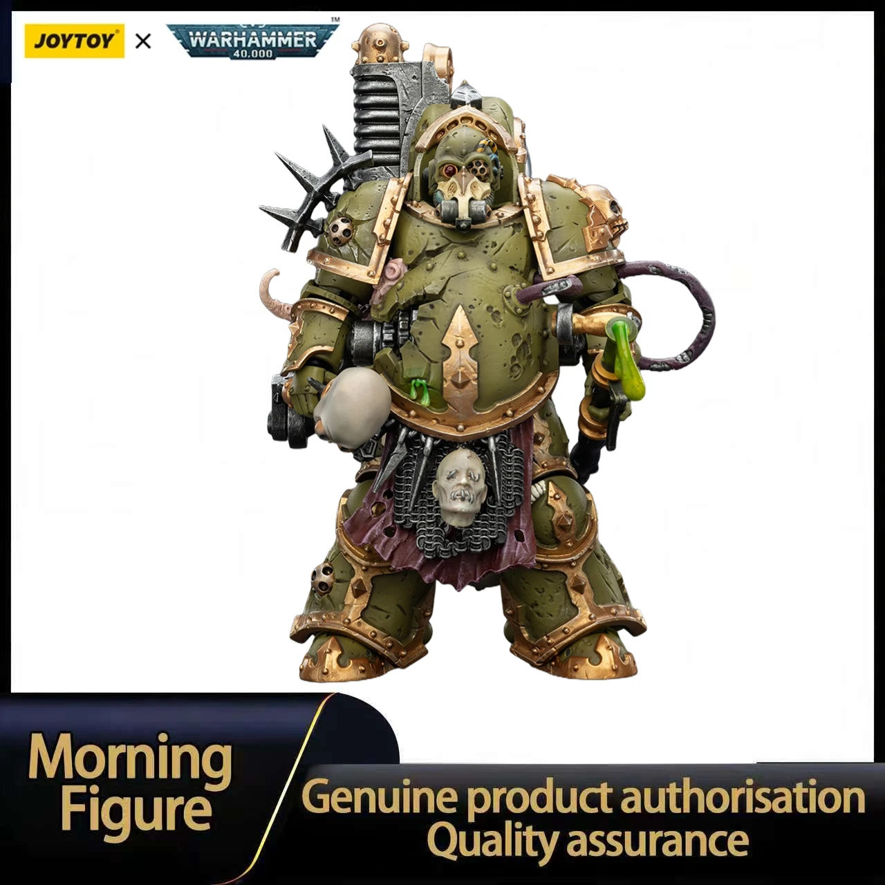 

В наличии JOYTOY WARHAMMER 40K Death Guard Foul Blightspawn с распылителем чумы, коллекционная фигурка 1/18