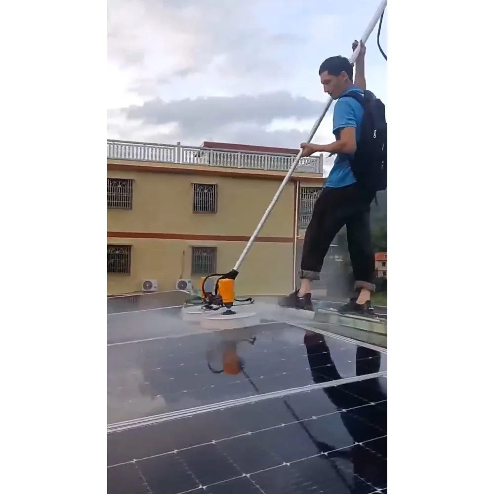 Double Head Rotating Solar Panel Cleaner Brush 3.5m 5.5m 7.5m Water Spray Tool,Automatic Water Spray Cleaning Tool