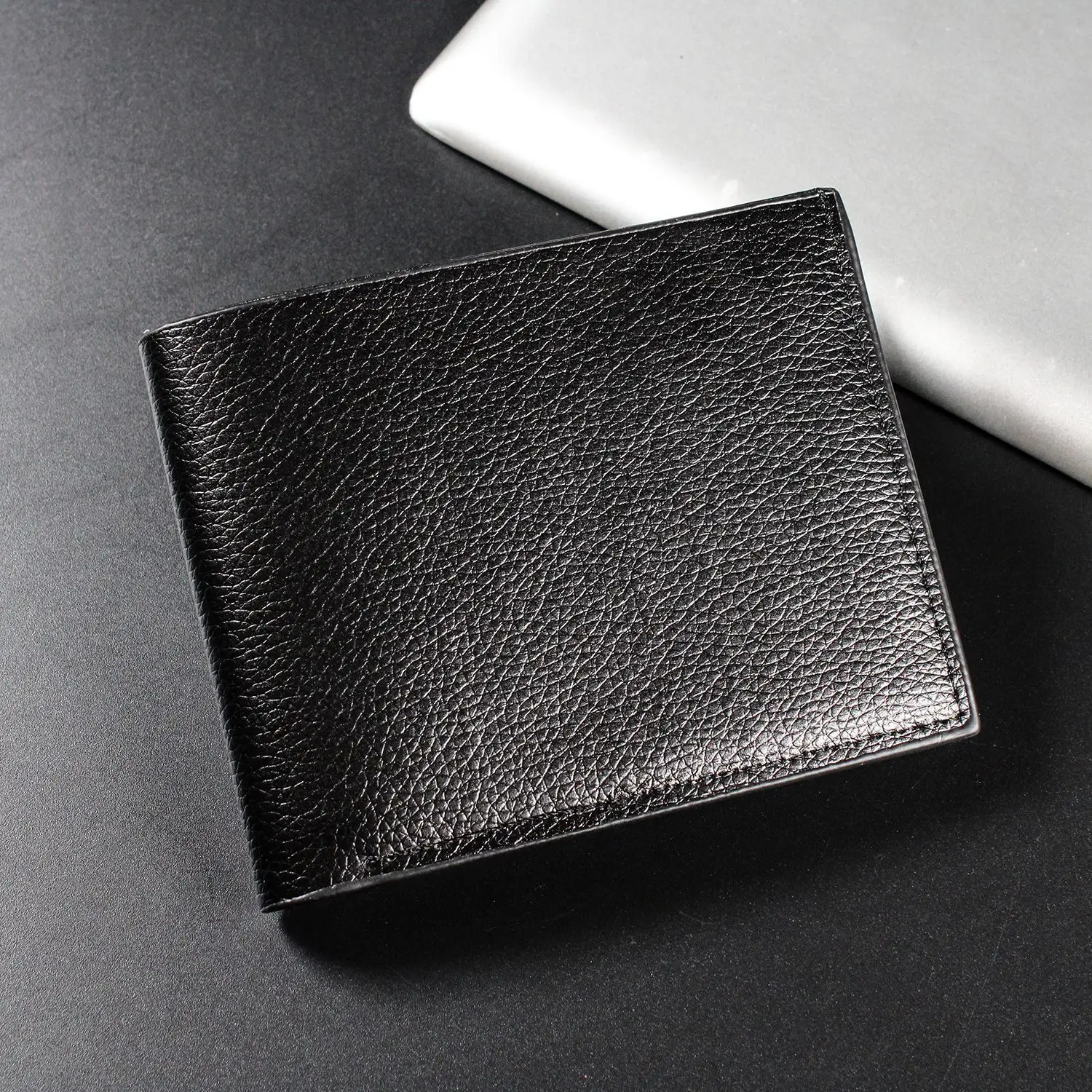 Men Wallets PU Leather Cowhide Slim Money Credit ID Cards Holder Purses Inserts Coin Purses Business Foldable Cowhide Wallet Bag