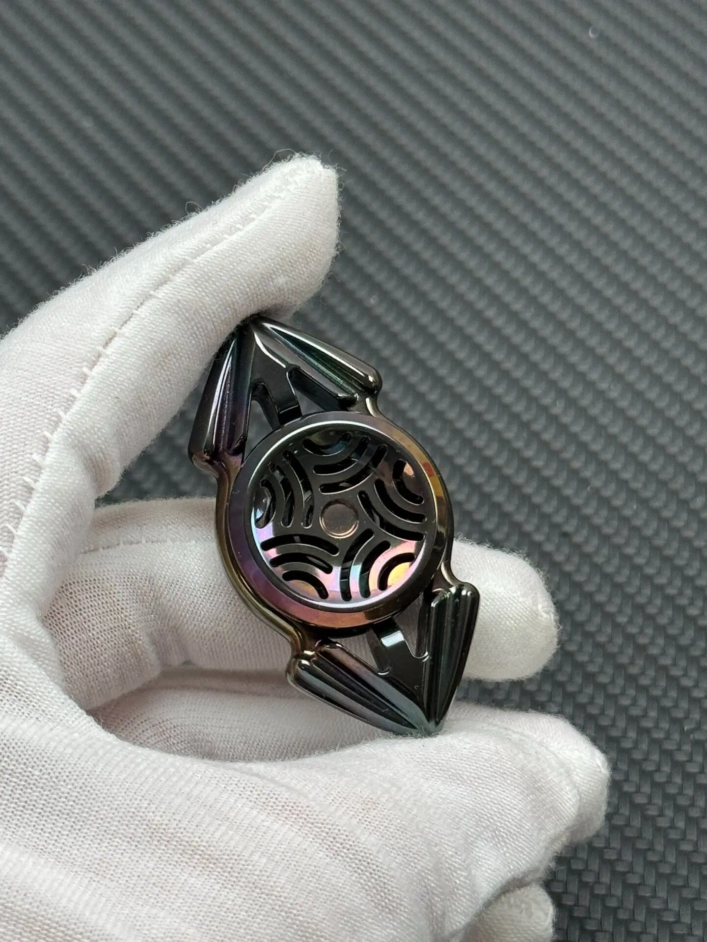 QEDC binary halberd, zirconium color edc decompression toy