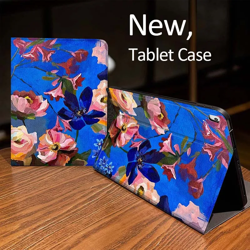 

Красочный чехол с узором вишневого цвета для iPad Pro mini Air 1 2 4 3 5 6 7 8gen 9gen 11 M2 M3 M4 6-го 7-го 10-го 11-го поколений 2025 года