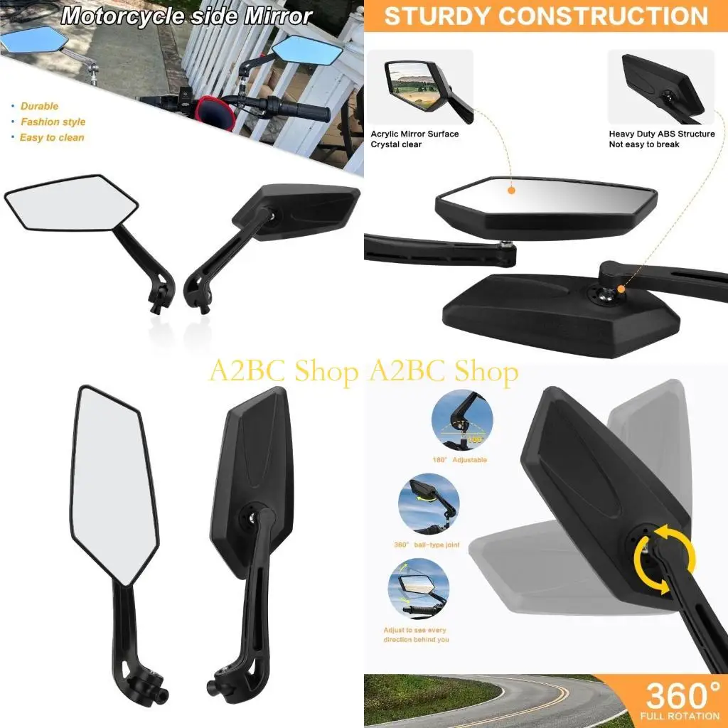 

A2BC Rotating Mirrors Rearview Side Mirrors E-Bike Scooter Motorbike Accessories