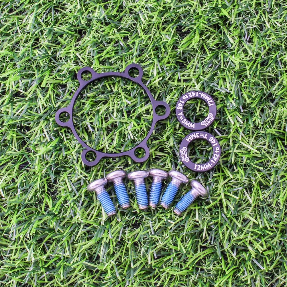 

9Pcs Bicycle Hub Spacer High Strength Aluminum Alloy Screw Washer Secure Locking Bike Conversion Accessory for Road Bikes