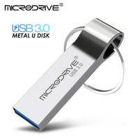 Metal USB Flash Drive Pendrive 16GB 32GB 64GB High Speed Memory Stick USB3.0 Disk 128GB waterproof Key Ring