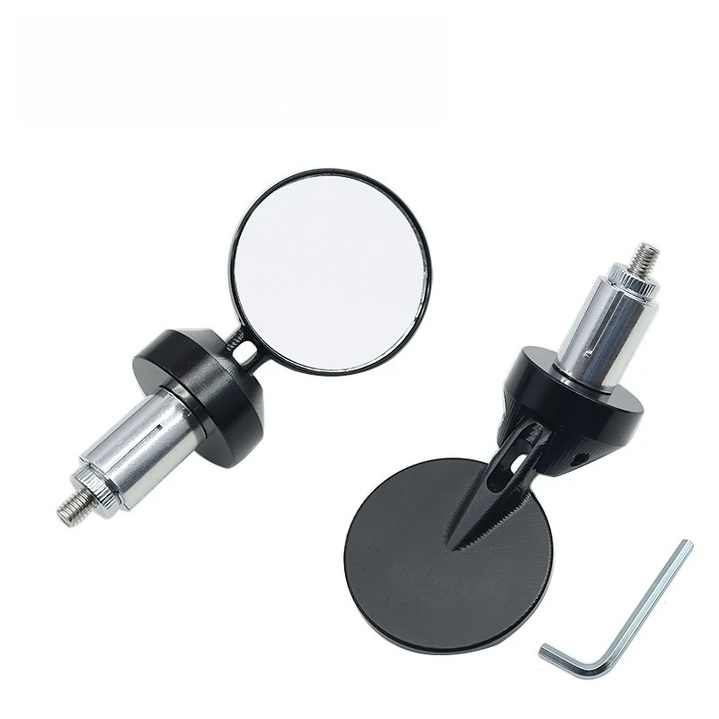 

2025 New Motorcycle mirror 7/8" Round CNC Cafe racer MINI Convex motorcycle side mirror bar end motorbike For Kawasaki For Honda