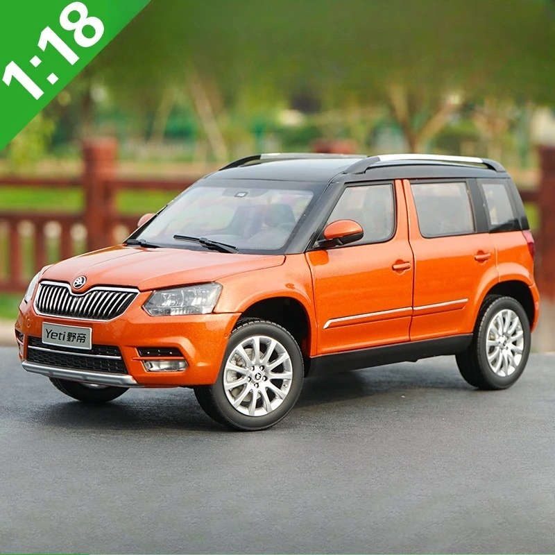 دييكاست بمقياس 1:18 سكودا سبيكة سيارة نموذج سكودا يتي لعب المركبات لعب للأولاد الصندوق الأصلي