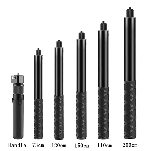 Palo de Selfie Invisible Bullet Time para Insta360 X4 X3 X2 GoPro 12 11 10 9 8 DJI Action 4/3 SJCAM palo de Selfie mango de paquete
