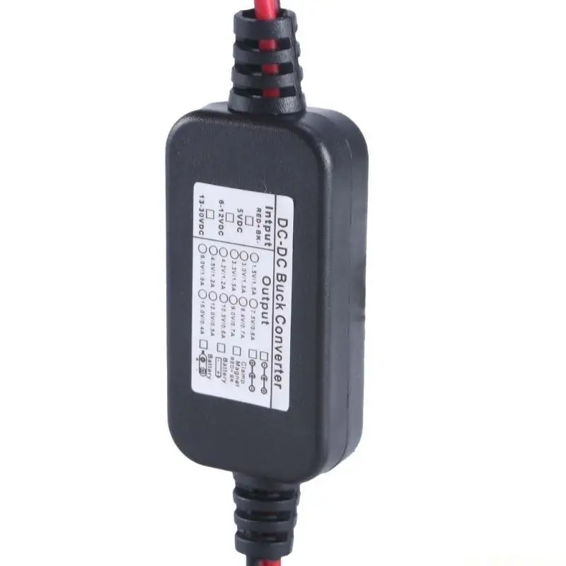 E56B 6~30V to 4.5V1A Clip Cable Step Down Power Adapter Cord Efficient Power Solution
