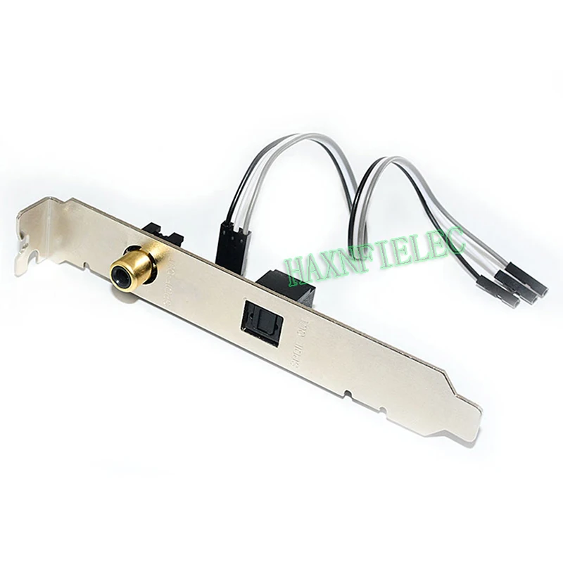 1PCS SPDIF Optical and RCA Out Plate Cable Bracket Digital Audio Output For ASUS MSI Gigabyte Motherboard