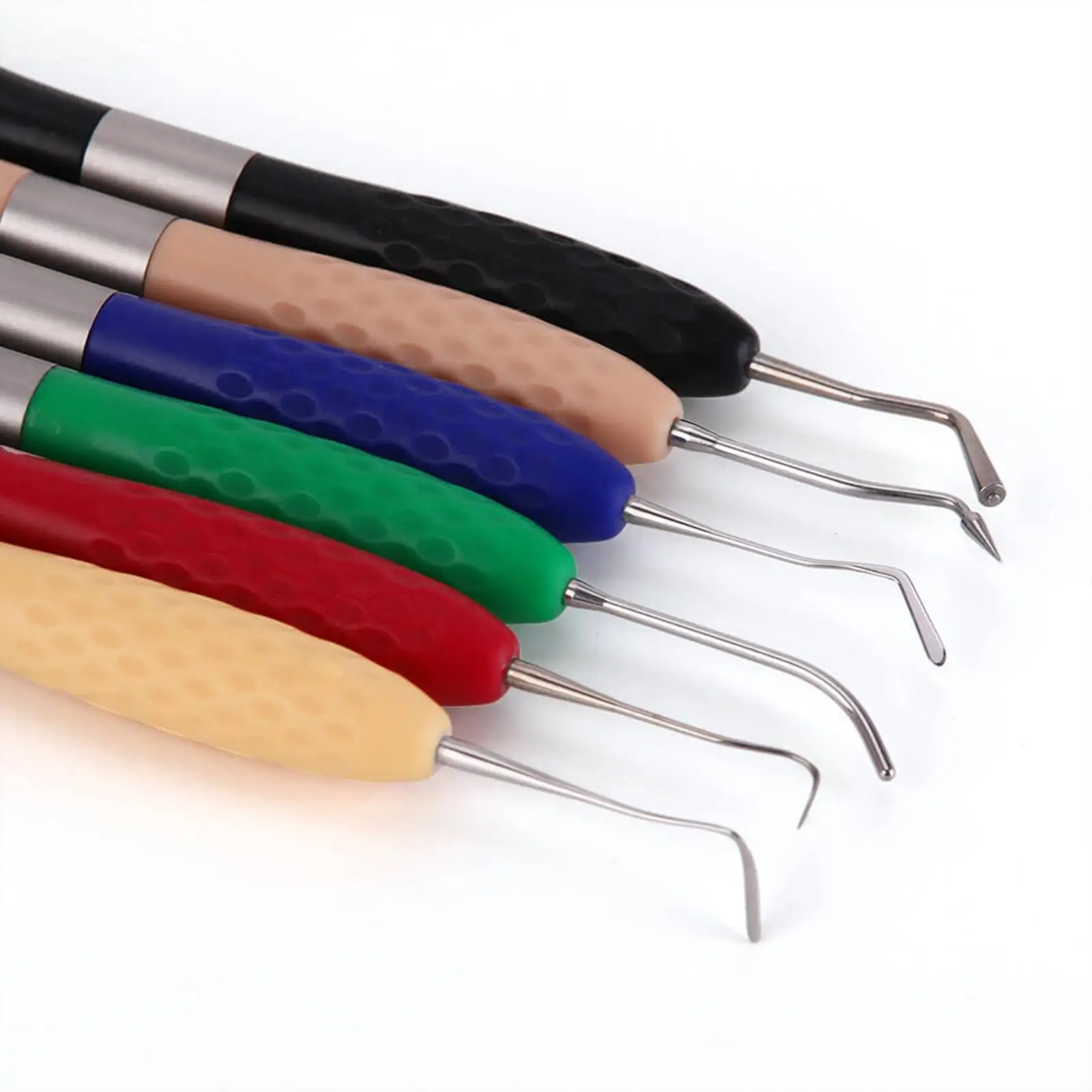 Dental Restorative Kit 7 Piece Stainless Steel Filler Dental Filling Tools for Dental Laboratory Material Use