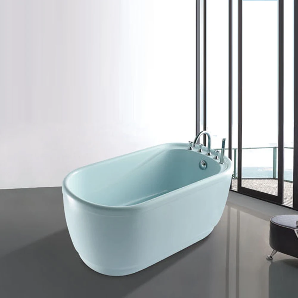 Aqua Gallery Modern Clear Acrylic Free-Standing Bathtub Portable Drainer Eco-Friendly 2-Year Warranty-Adults Soaking Massage