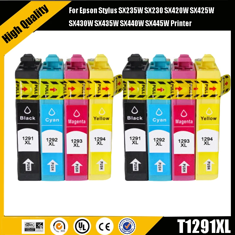 einkshop T1295 Multipack Ink Cartridges Replacement for T1291 T1292 T1293 T1294 Compatible for Epson SX435W SX235W WF-3520 WF-35