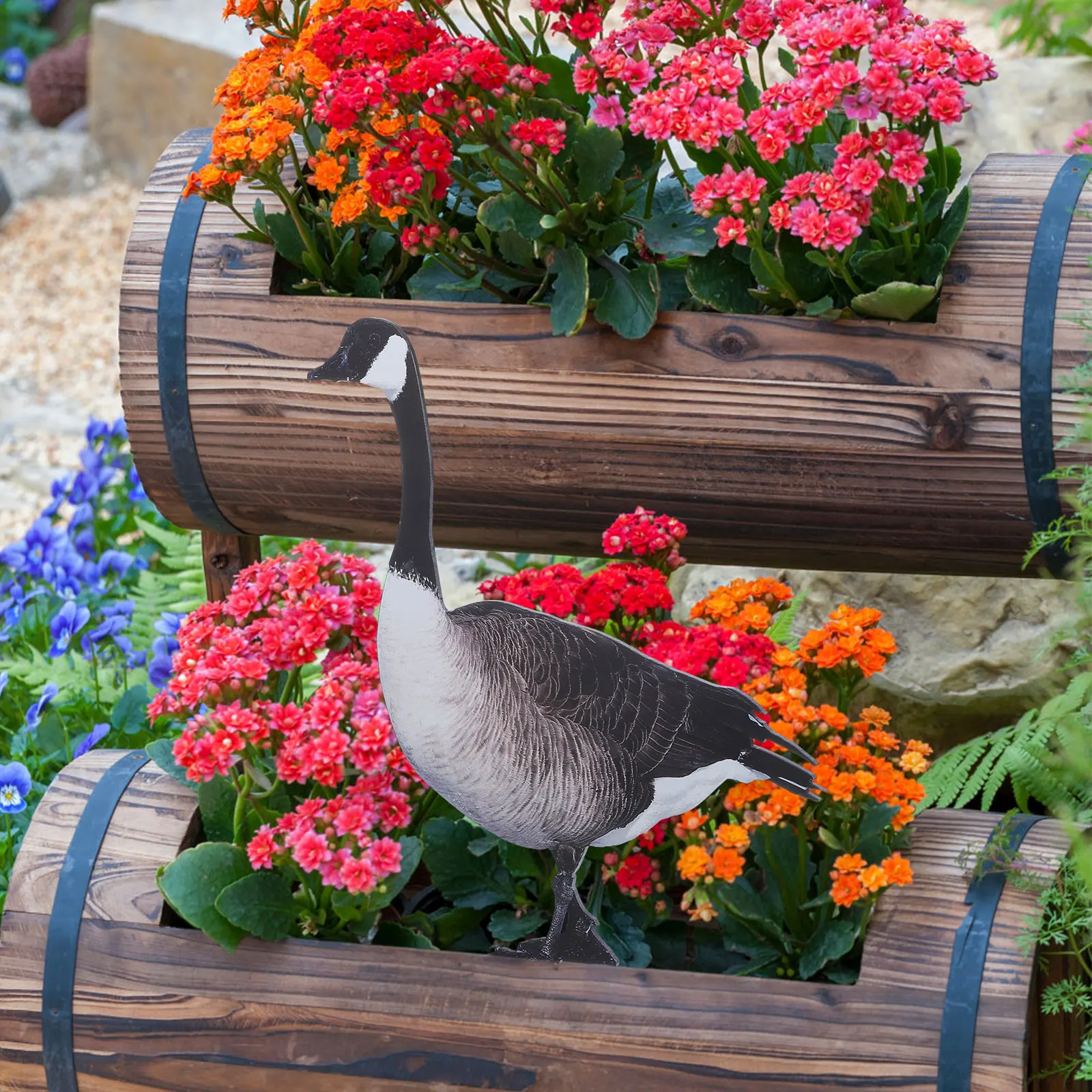 

Colored Duck Stake Garden Ground Insert Yard Duck Shaped Art Stake Sign Lawn Ornament Pond Decorations Outdoor Art