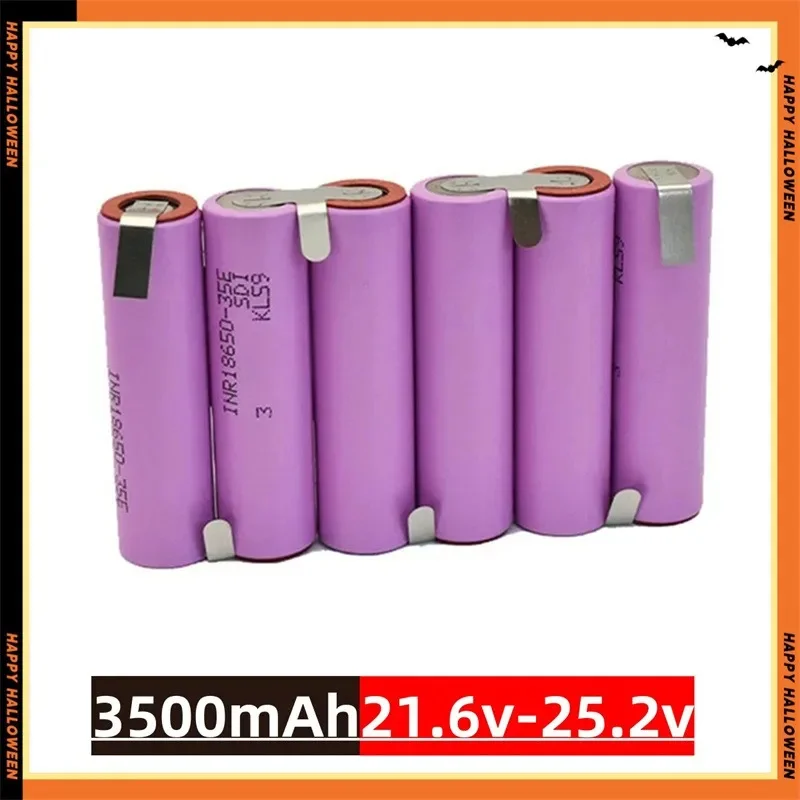 2S1P-6S2P 18650 35E 3500 mAh 7000 mAh 7,4 V 12,6 V 14,8 V 18 V 25,2 V 29,6 V do akumulatorów wkrętakowych Weld 18650 Akumulator