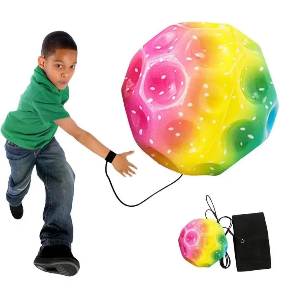 Pelotas hinchables de muñeca para deportes al aire libre, cuerda de rebote de descompresión, pelota de mano de goma de alta elasticidad para niños, ejercicio de muñeca, regalo de cumpleaños