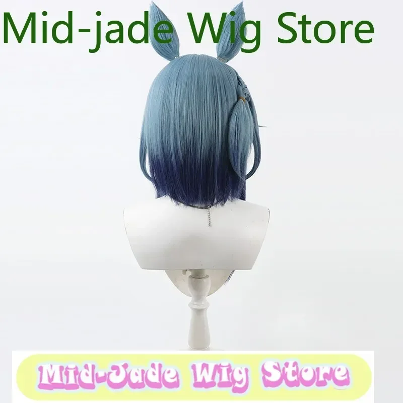 Uma Musume Group Pretty Derby Loves Derby Flames Fast Horse Matching Ears Real Scalp Halloween Role Synthetic Hair Party PropWig