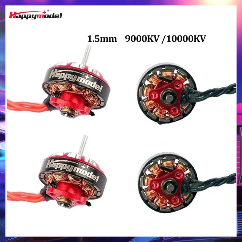 

HappyModel EX1102 1102 9000/10000KV 2-3S Brushless Motor for Mobula7 HD 75mm/85mm Tinywhoop Drones