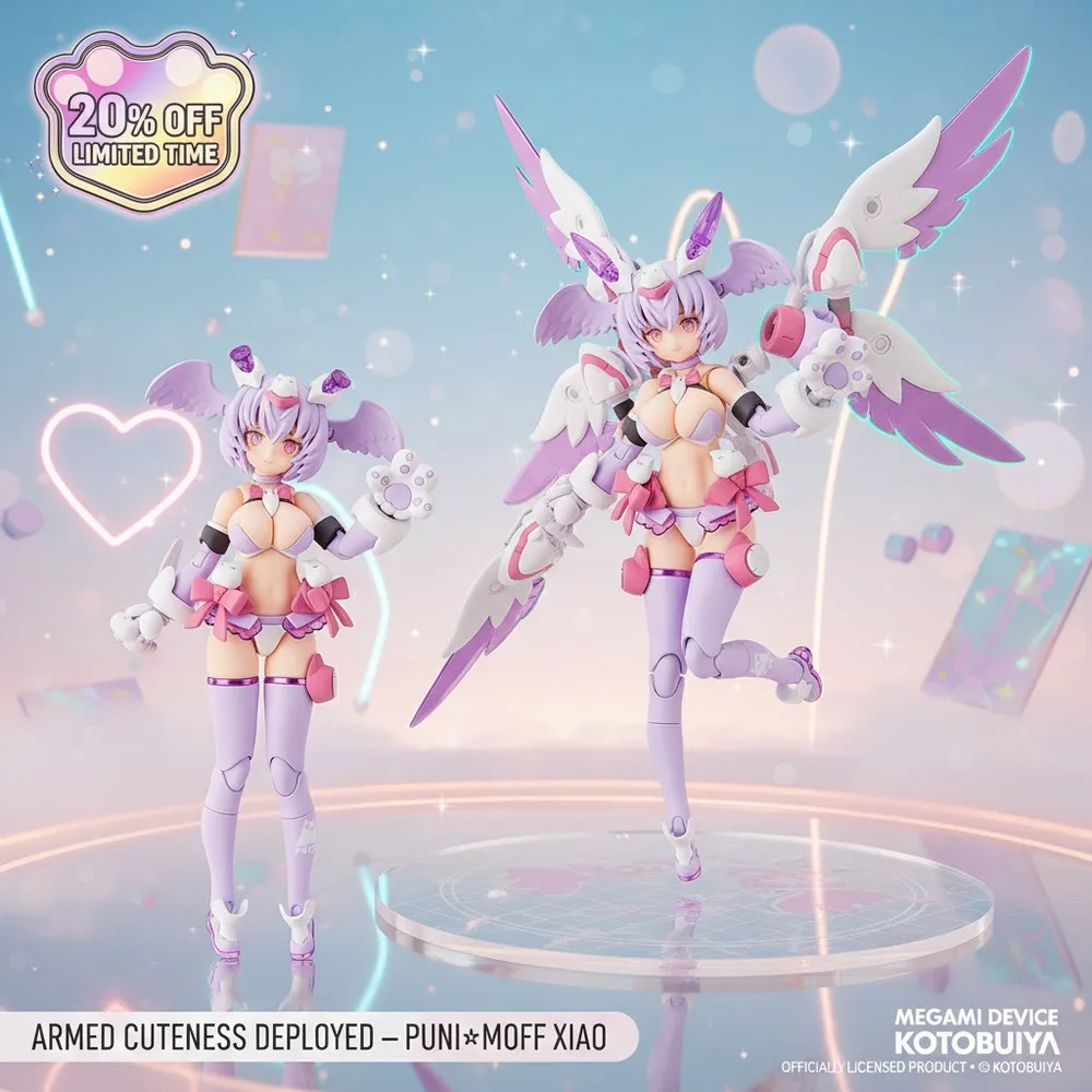

Kotobukiya Megami Device PUNI☆MOFU XIAC 1/1 Scale Model Kit with 3 Face Plates & Stamp Hammer Anime Action Figure Collectible
