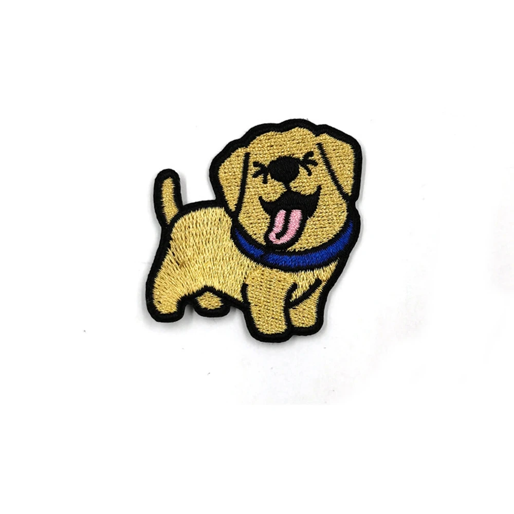 

Cute Sew On Iron On for Clothes Badges Apparel Decoration Dog Pattern Appliques Sewing Fabric Patches Clothes Embroidery