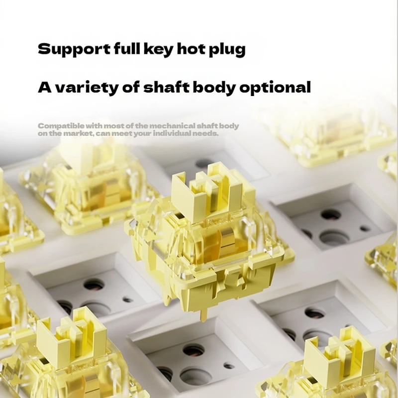 MonsGeek M3W V3 Keyboard Mekanis Paduan Aluminium Koneksi Tiga Mode Keycap PBT Dapat Disesuaikan Notebook Keyboard Gaming RGB