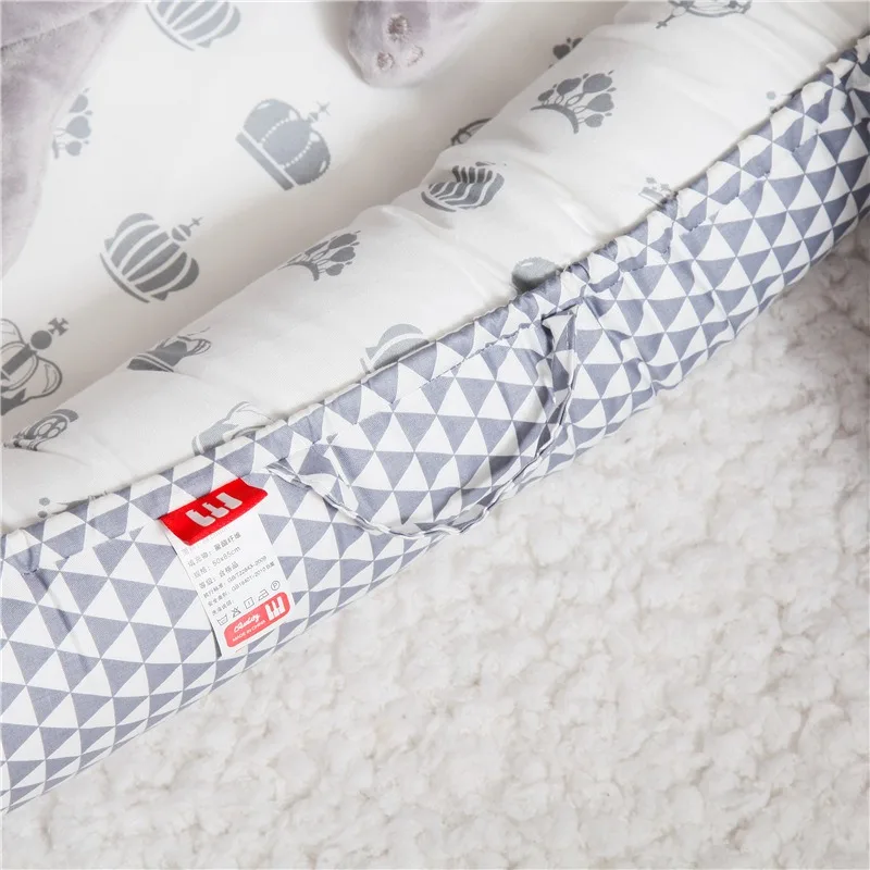 Berço portátil para bebê, lavável, removível, berço, cabeceira, ninho infantil, cama co