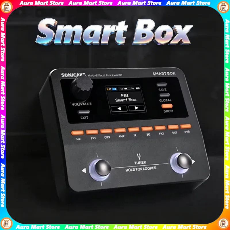

Цифровой процессор мультиэффектов SONICAKE QME-20 Smart Box для гитары и баса, 130+ NAM/IR, поддержка лупера, встроенный тюнер/метроном