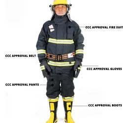 Supplier Howdy Hot Selling Nice Quality Nomex Fire Fighting Suit China