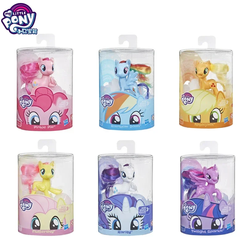 Hasbro Echt Mijn Kleine Pony Kwaii Equestria Meisjes Pop Applejack Fluttershy Schemering Sparkle Kids Kerstcadeau Model Speelgoed