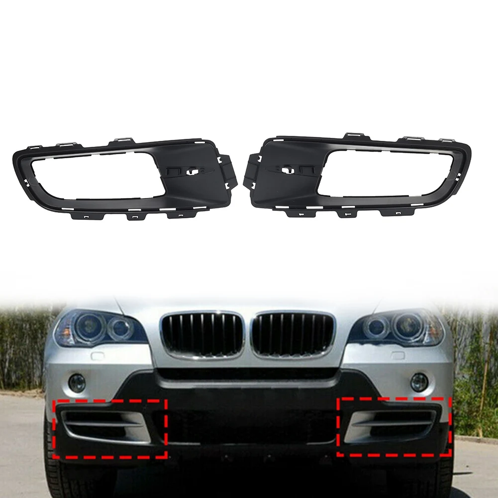 Car Front Bumper Grille Bezel Fog Light Cover For BMW X5 E70 2006 2007 2008 2009 2010