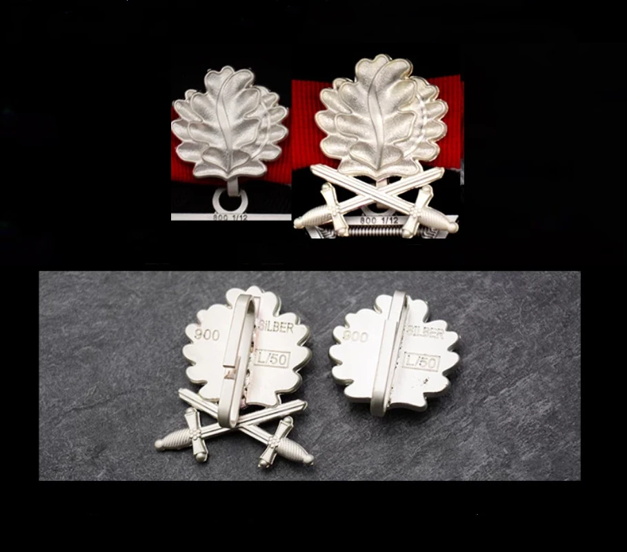 Black Knight Diamond-studded Oak Leaf Cross Medal Set Gift Box