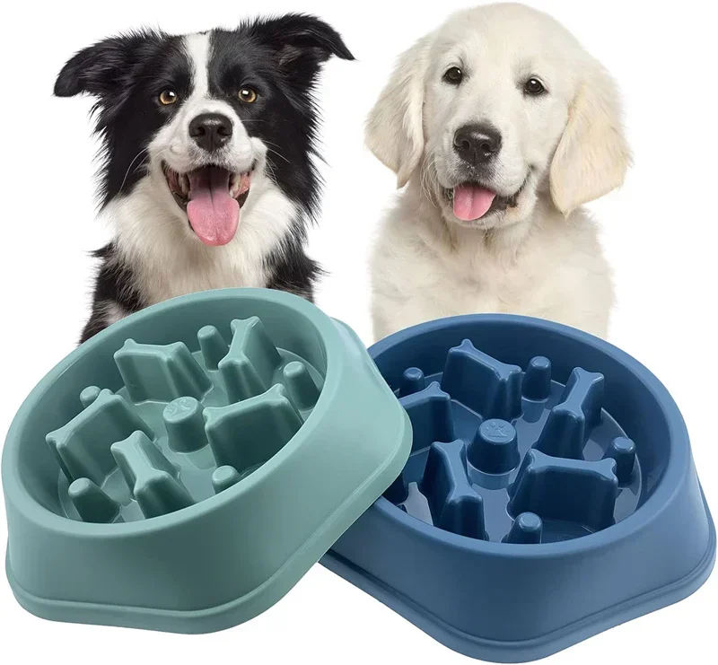 1 Stück Slow-Feeder Hundenapf Anti-Verschlucken Welpen-Fressnapf Rutschfester Langsam-Fress-Napf für Hunde Kleine bis Mittelgroße Hunde – Detail 4