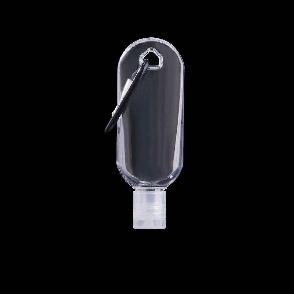 colors Travel Transparent Plastic With Hook With Key Ring Spray bottle Refillable Bottle Hand soap Bottle Cosmetic Container