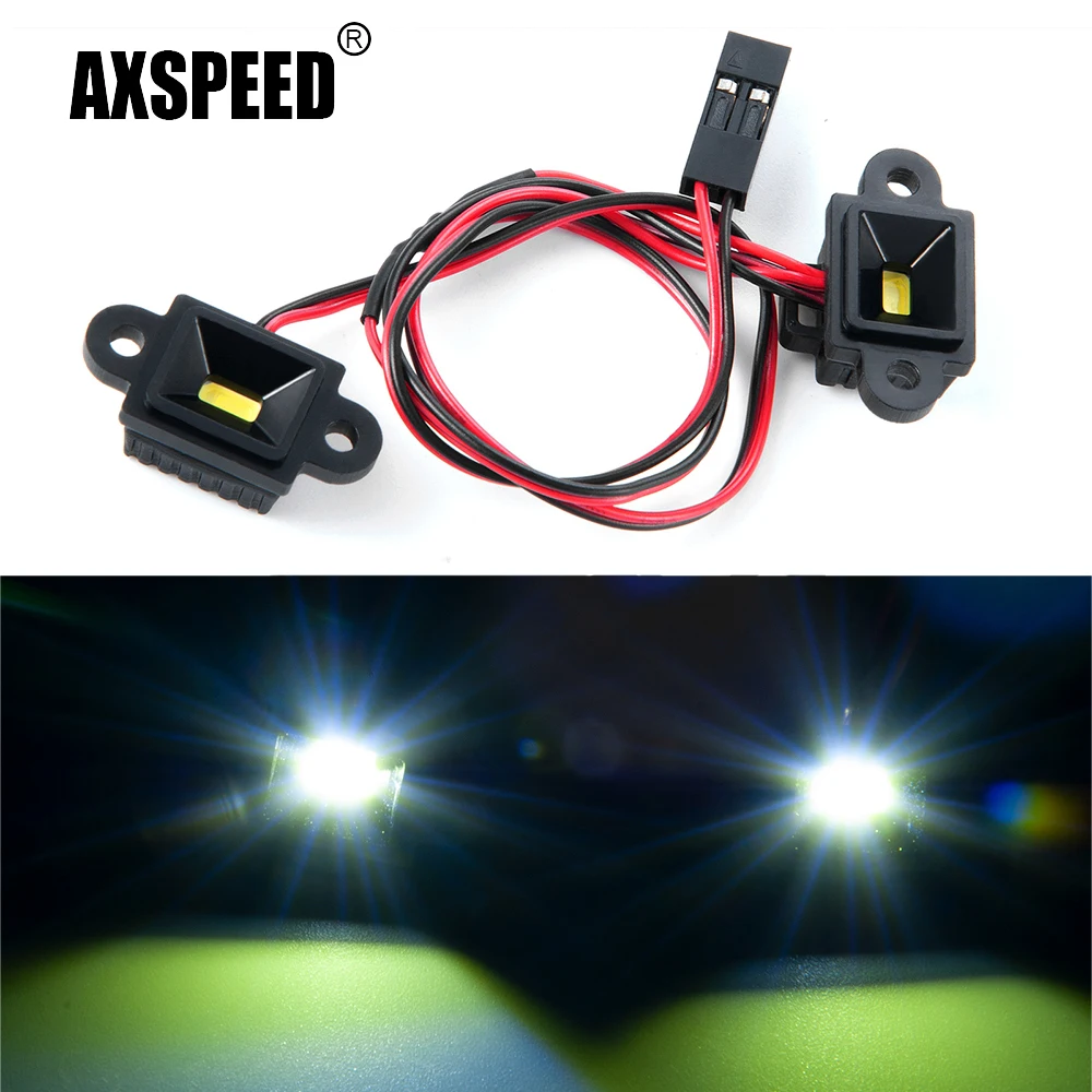 AXSPEED Taillight / Chassis Led Lights / Aluminum Alloy Servo Mount for VS4-10 Phoenix 1/10 RC Car Upgrade Parts Accessories