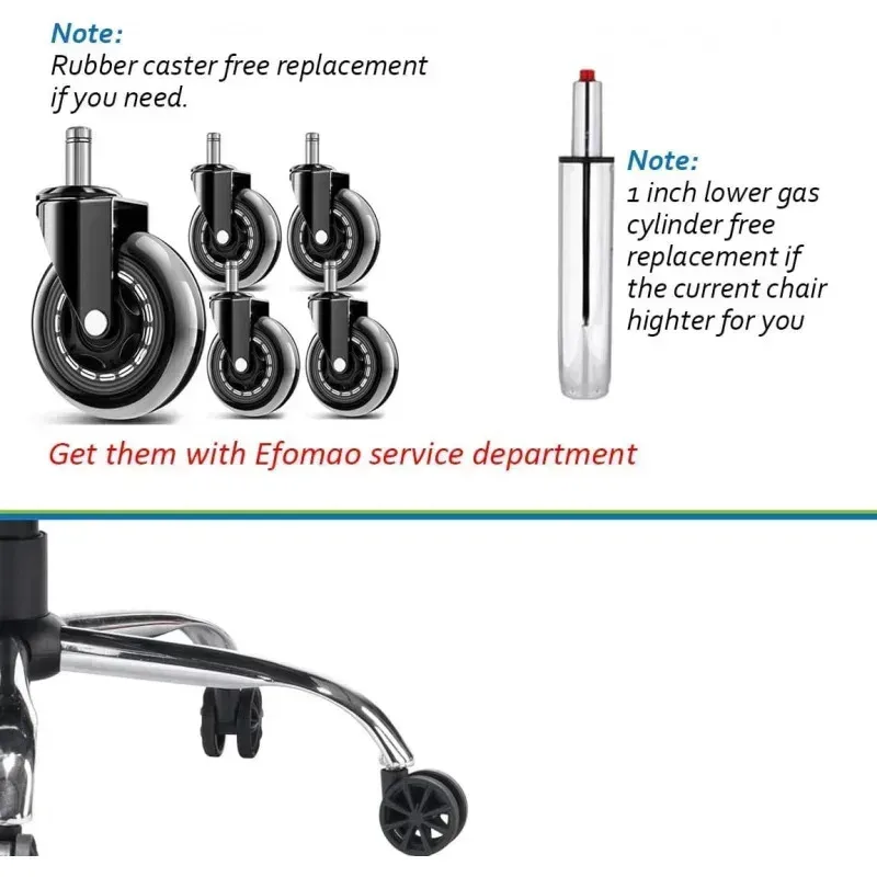 QAZ8-Настольный офисный стул 400 фунтов. Большой и высокий офисный стул. Компьютерный стул из искусственной кожи. Офисный стул для руководителя с подставкой для ног, поясничный