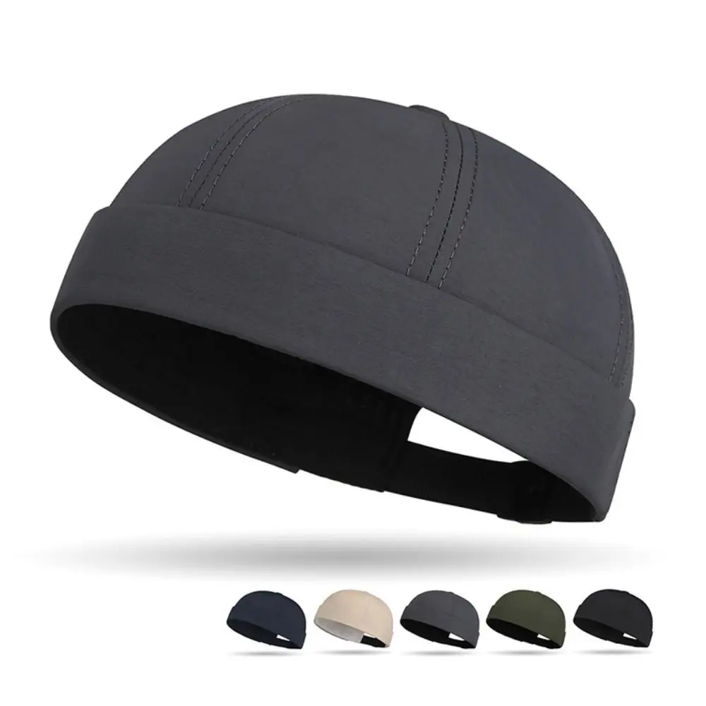 قبعة عصرية سريعة الجفاف بدون إطار، قبعة شبكية خفيفة الوزن قابلة للتعديل بلون سادة، قبعة صغيرة للاستخدام في الهواء الطلق يوميًا #3