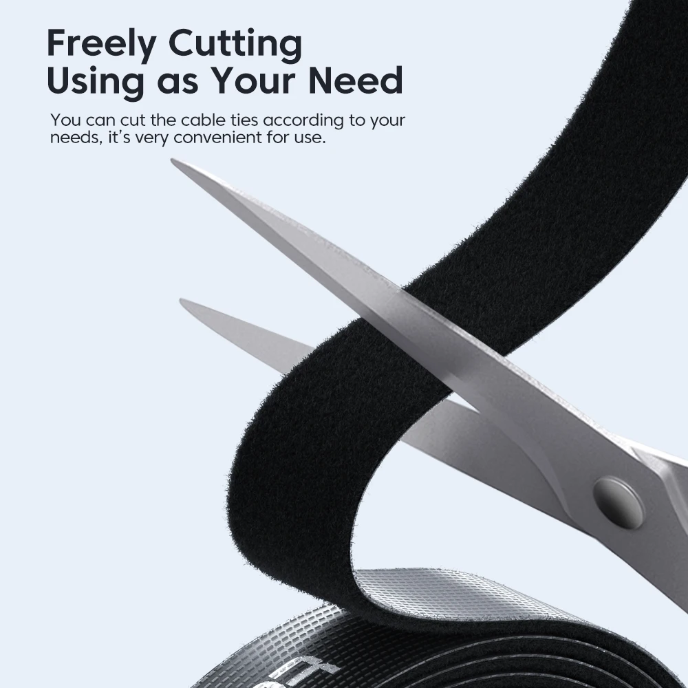 Toocki 5M Cable Organizer Wire Winder ties Earphone Mouse Cord Management USB Charger Cable Protector For iPhone Samsung Xiaomi