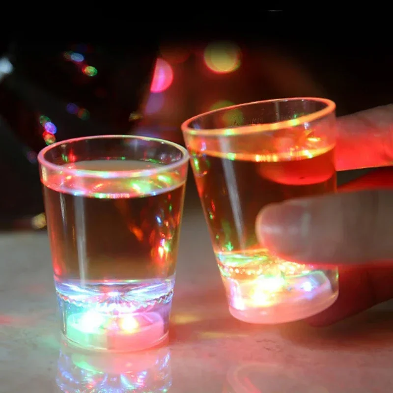 New Colorful Glowing Cup Pour Water and It Lights Up Inductive Transparent Cup KTV Bar Color Changing Beer Cup 50ml