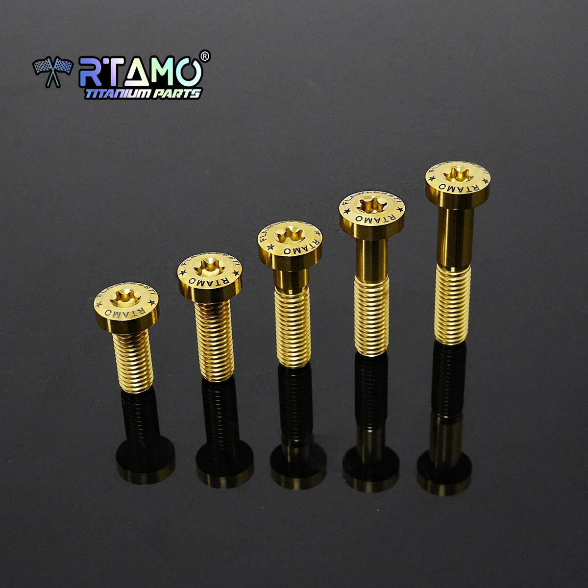 RTAMO Gr5 Titanium Bolt M8X20/25/30/35/40/45/50 1.25Pitch for Bike Motorcycle Modified Dressingup