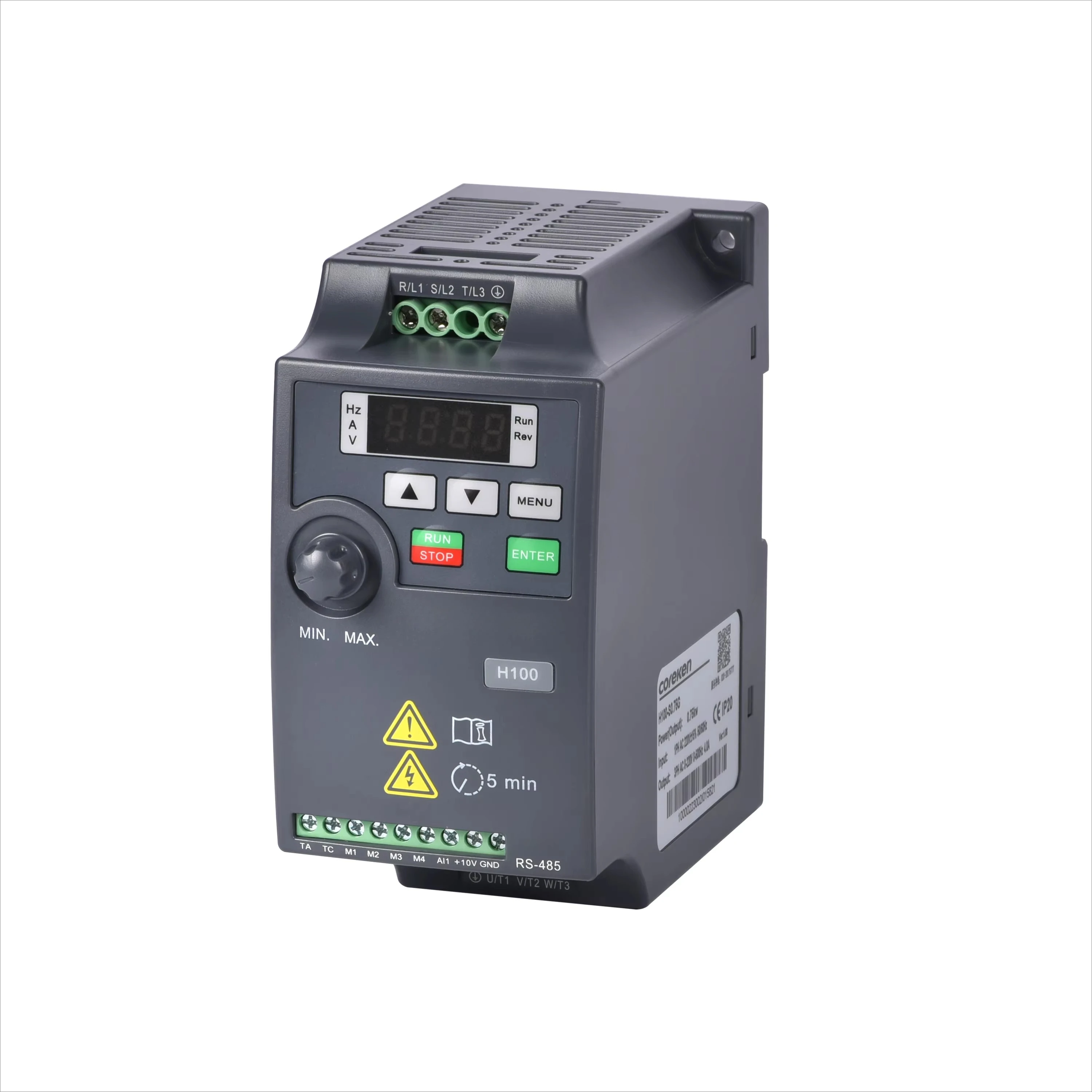 

China Inverter Inverter H100 Series Economic Frequency Inverter Small Vfd 0.75kw 1.5kw