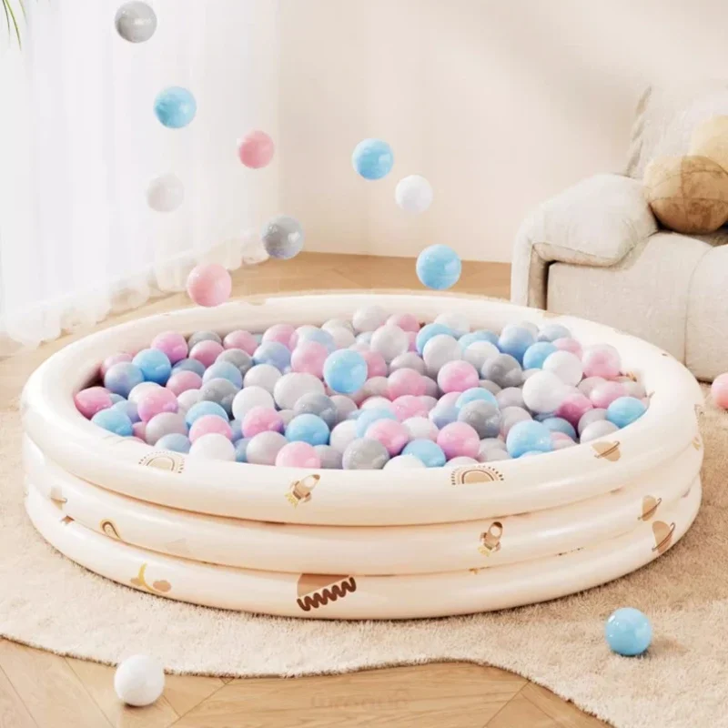 Opvouwbaar baby-oceaanballenbad voor binnen |   Veilige kleurrijke box met zachte ballen, draagbaar peuterspeelgoed en eenvoudig opbergontwerp