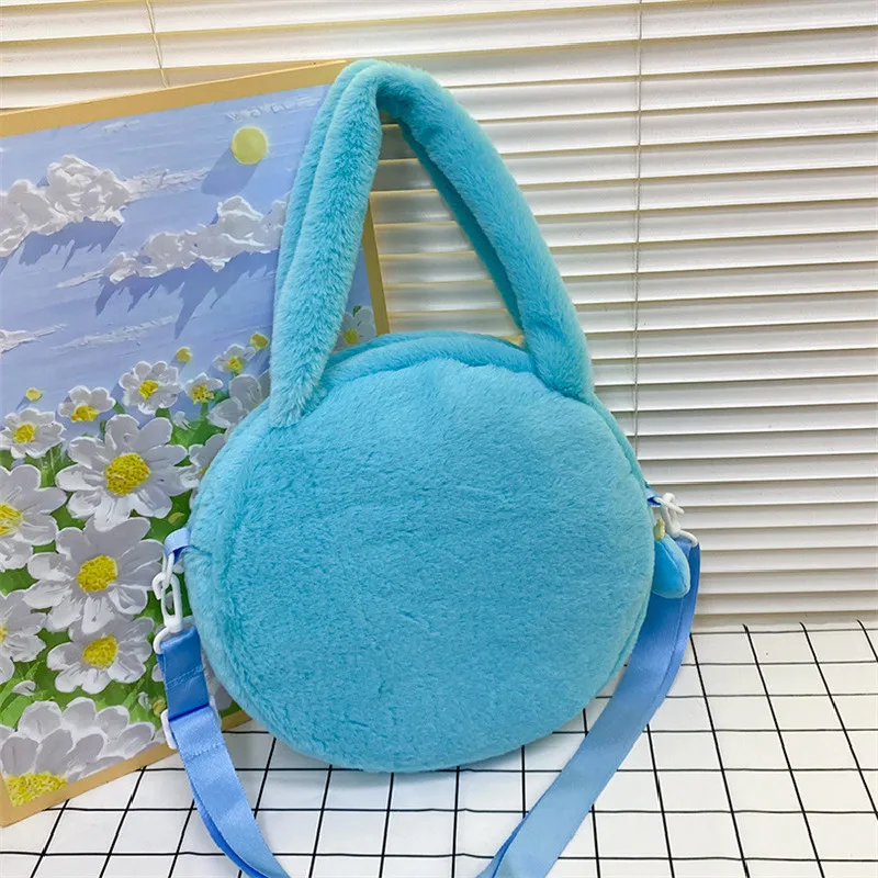 Japanese New Disney Anime Lots-O-Huggin Bear Alien Mike Sullivan Large-Capacity Girl One-Shoulder Bag Plush Transparent Handbag