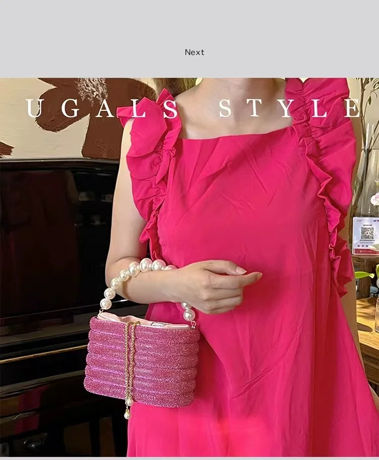 Glitter Shiny Rhinestones Diamond Evening Bag Luxury Fashion Women's Handbag Wedding Party Clutch Purse Shoulder Crossbody Bag