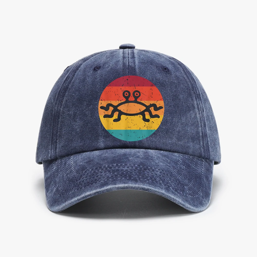 Flying Spaghetti Monster Pastafari Athesist God Religion Baseball Cap Distressed Denim Washed Soft Top hat