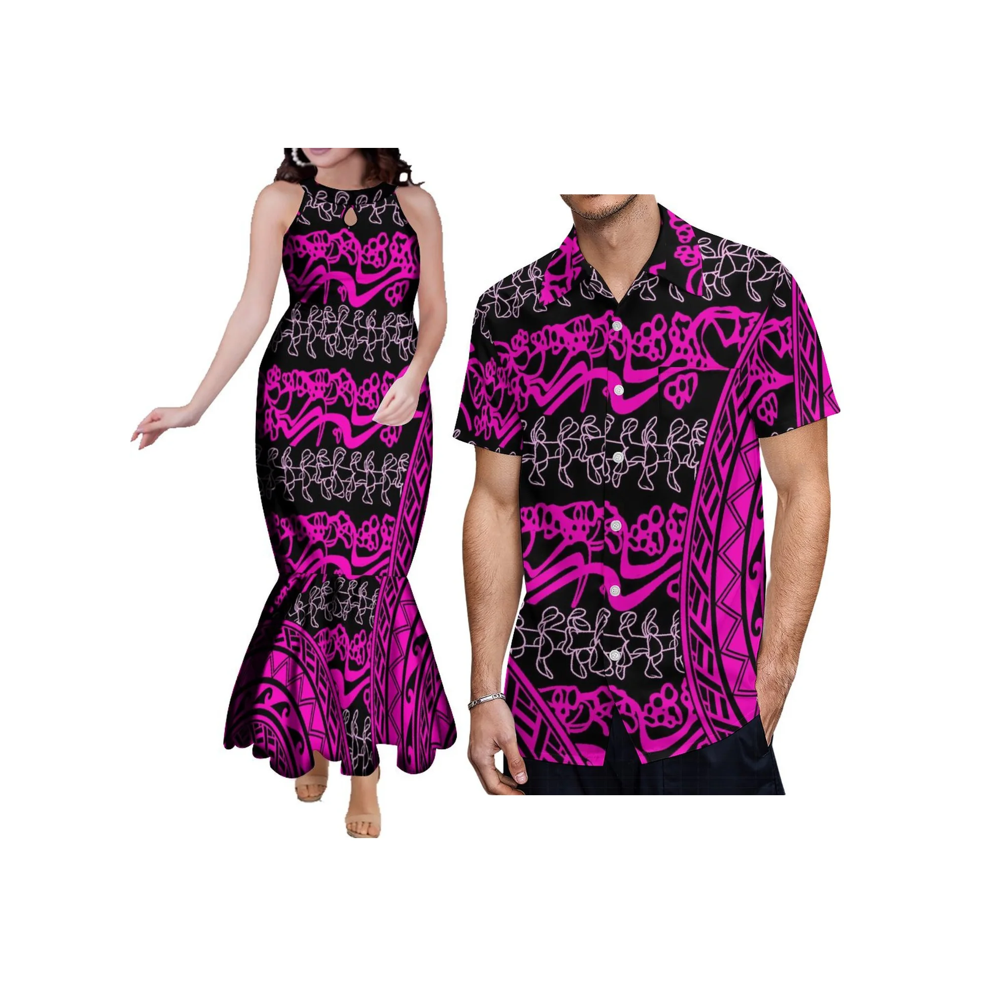 Customized Couples Clothes Big - Maxi Dress Halter ulasan dan harga