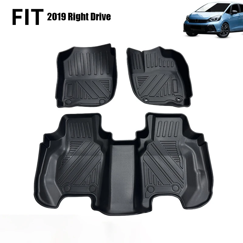 

TPE car floor MATS suitable for FIT right rudder right peptide floor MATS waterproof wear resistant and odorless