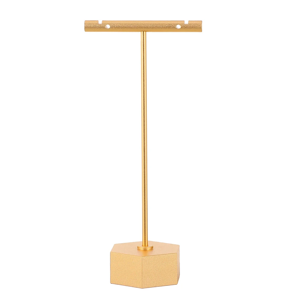 

Metal Necklace Stand Jewelry Display Rack Holder Earrings Accessories Pure Metal Stable Strong Suitable Repeated Use