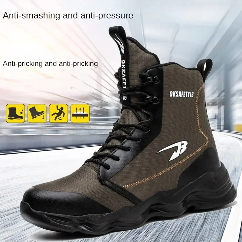 

Steel Baotou Anti-smashing and Anti-piercing Work Shoes Portable Wear-resistant Labor Insurance Shoes Are Issued One By One