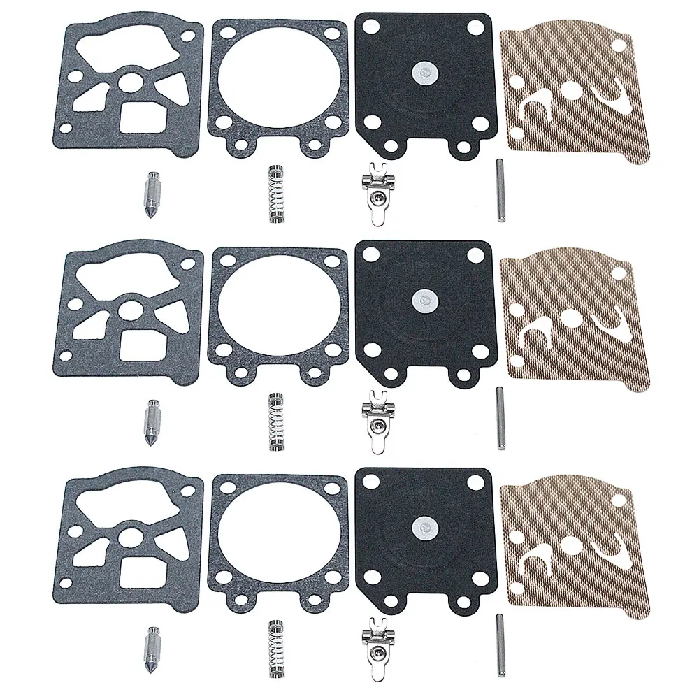 3pcs/lot Carburetor Repair Rebuild Diaphragm Kit For Partner 350 351 370 371 420 Chainsaw Replacement Spare Part