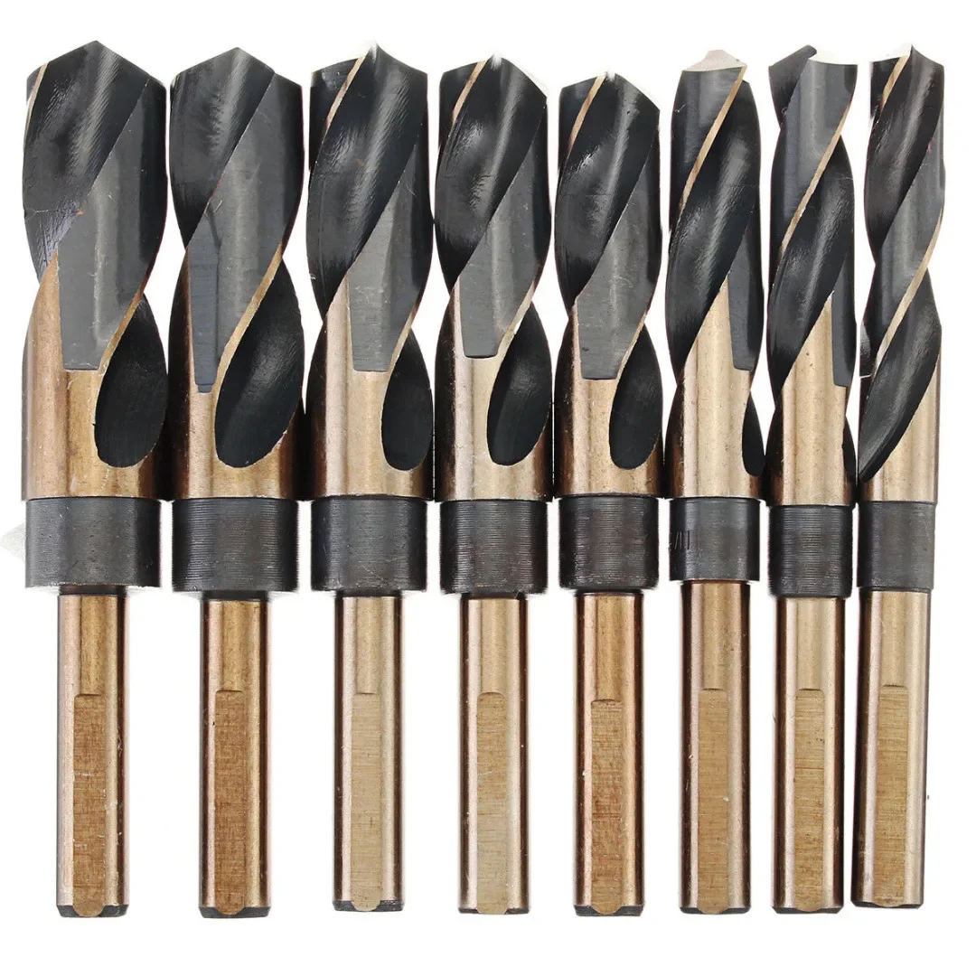 8Pcs HSS Twist Drill Bit Kit 14-25.5mm,1/2\